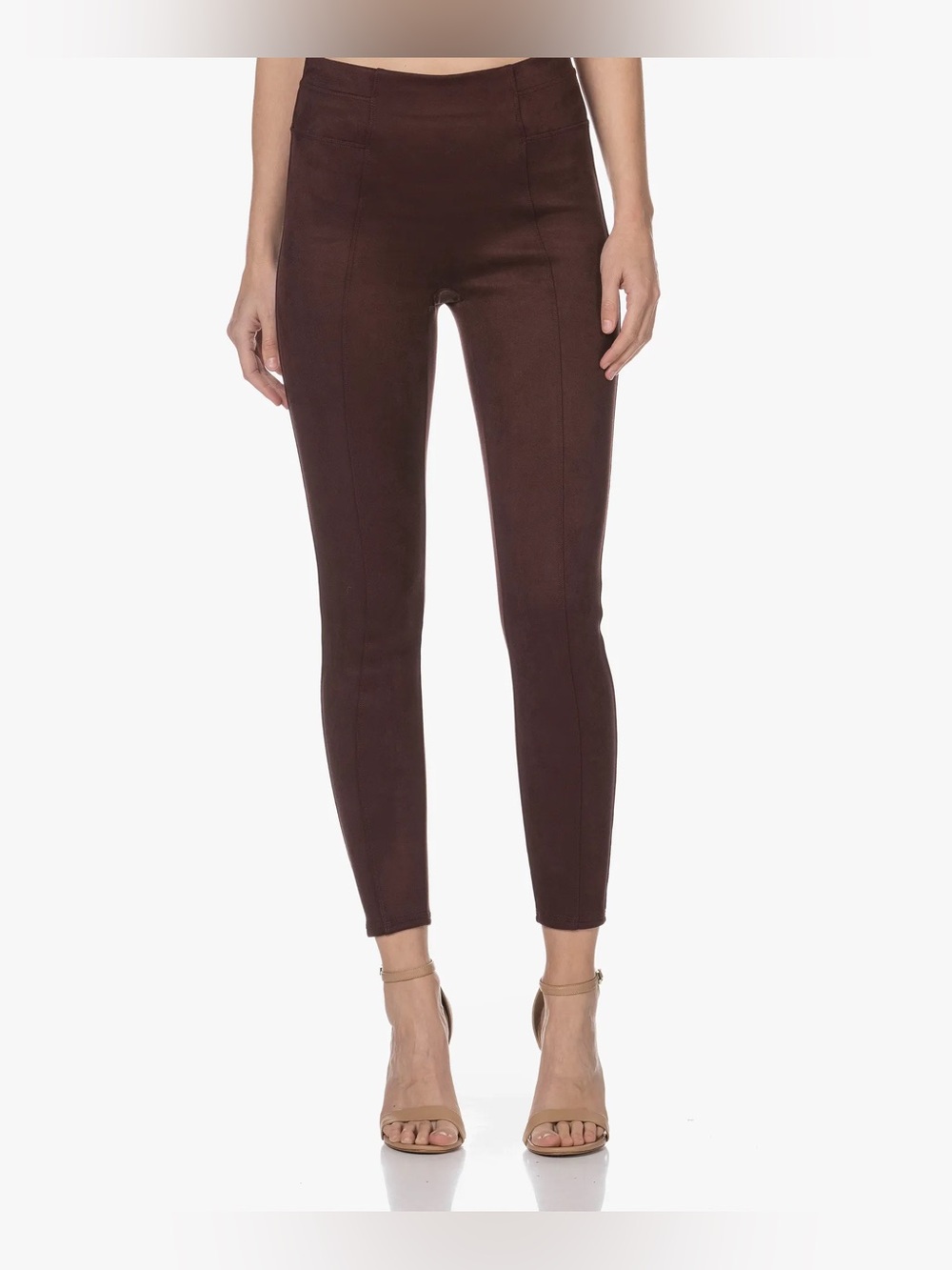 SPANX BROWN SUEDE LEGGING SIZE SMALL